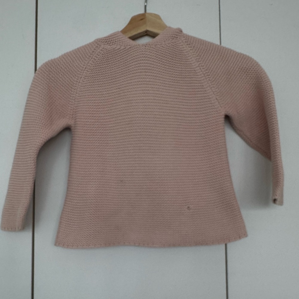Oeuf Soft Pink Cowl Neck Sweater